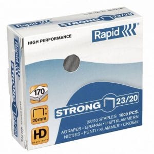 Hæfteklammer Rapid Strong 23/20 1000Stk/pak