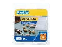 Rapid Universal - Limstift - gennemsigtig - EVA-resin (pakke med 36)