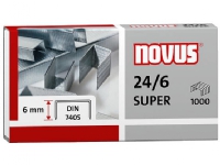Novus 040-0026, Hæftepakker, 6 mm, Beslag, 1000 hæfteklammer, Stål, Rustfrit stål