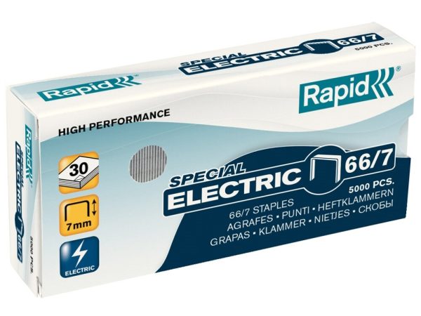 Hæfteklammer Rapid 66/7 galvaniseret æske a 5.000 stk.