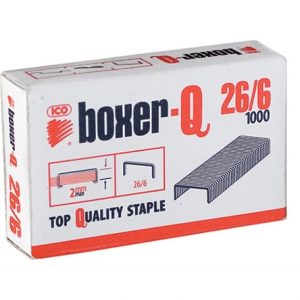 Hæfteklammer galvaniseret 26/6 sølv 25 ark.