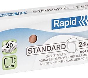 Rapid Hæfteklammer 24/6 1M CU Standard _sk/20000 stk