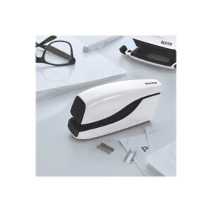 Leitz Elektrisk hæftemaskine WOW, kontaktløs, 10 ark Hvid