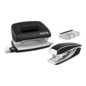 Leitz Hæftemaskine & hulapparat sæt WOW Mini NeXXt WOW Mini blister Sort