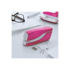 Leitz Elektrisk hæftemaskine WOW, kontaktløs, 10 ark Pink